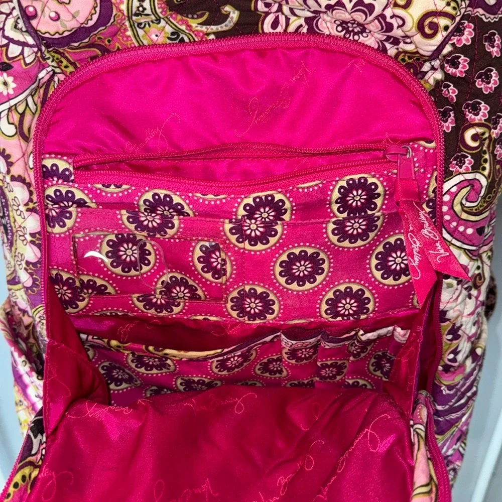 Vera Bradley Very Berry Paisley Campus Backpack